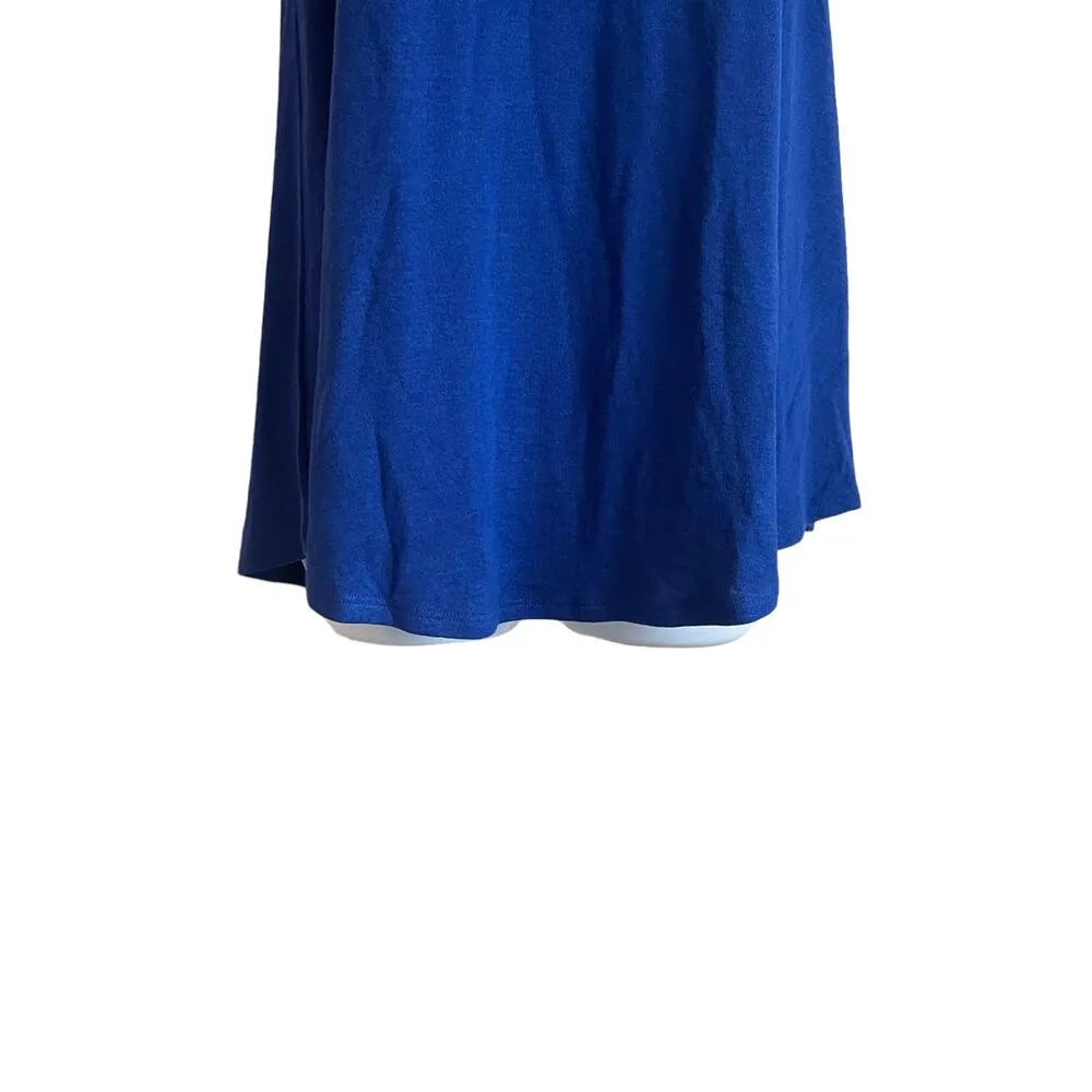 Gibson Women Top  XXS Blue Lightweight Stretch Rayon Tunic Cruisewear Resort NEW - Image 5
