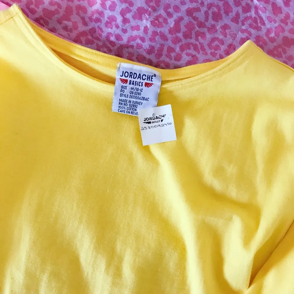 Jordache  vintage basics bright yellow long sleeve - Image 6