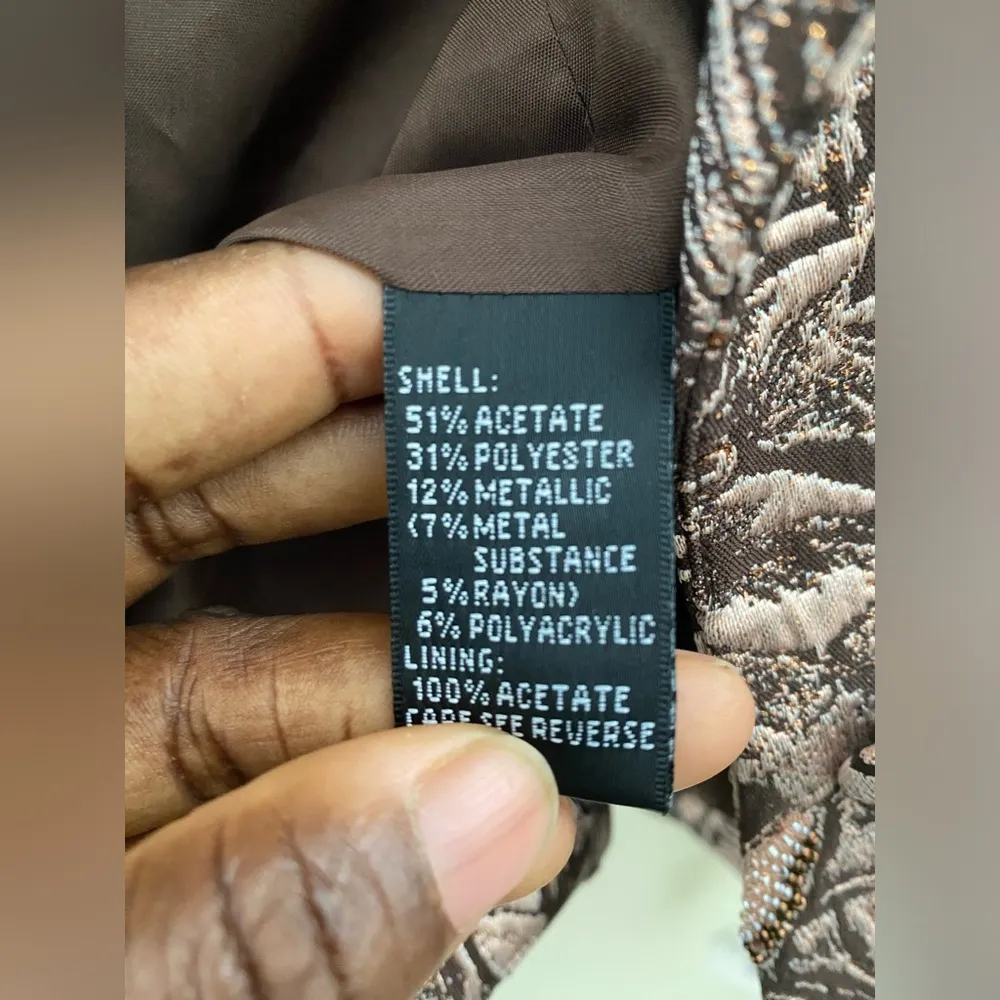 NWT Luxury Carmen Marc Valvo Beaded Jacket with extra buttons - Image 10