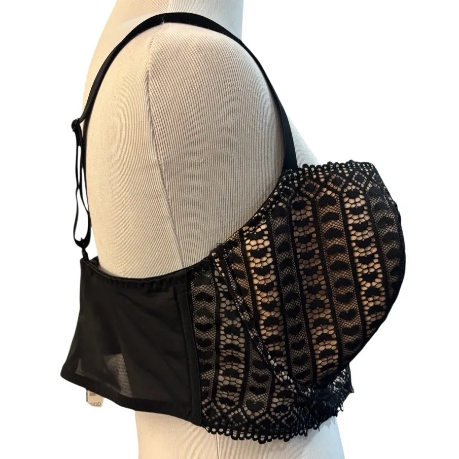 NWT Adore Me Jet Black Nymphadora Bra - Image 5