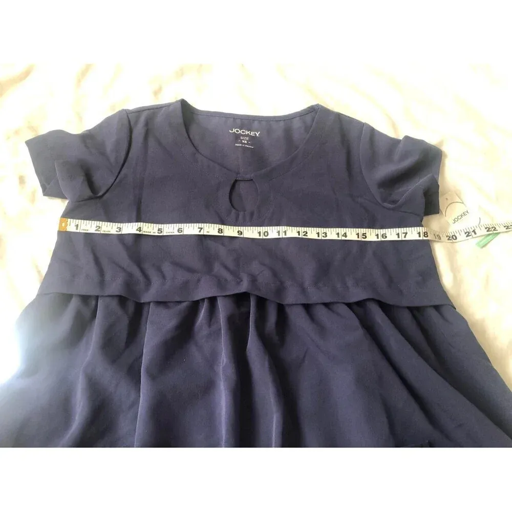 Jockey Women's Maternity Scrub Top XS Blue Size undefined - Image 4