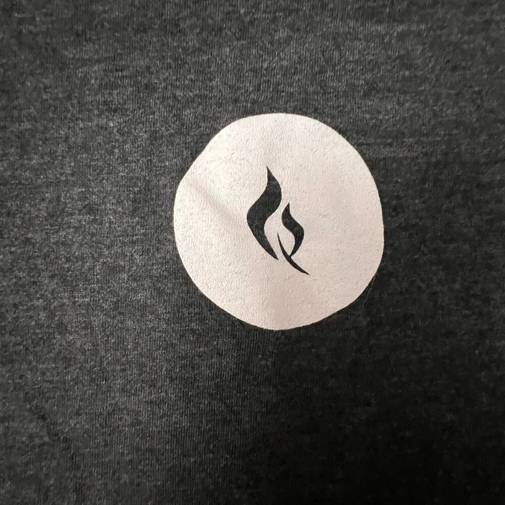 American Apparel Gray Creed Can You Take Me Higher Racerback Workout Shirt Large - Image 6