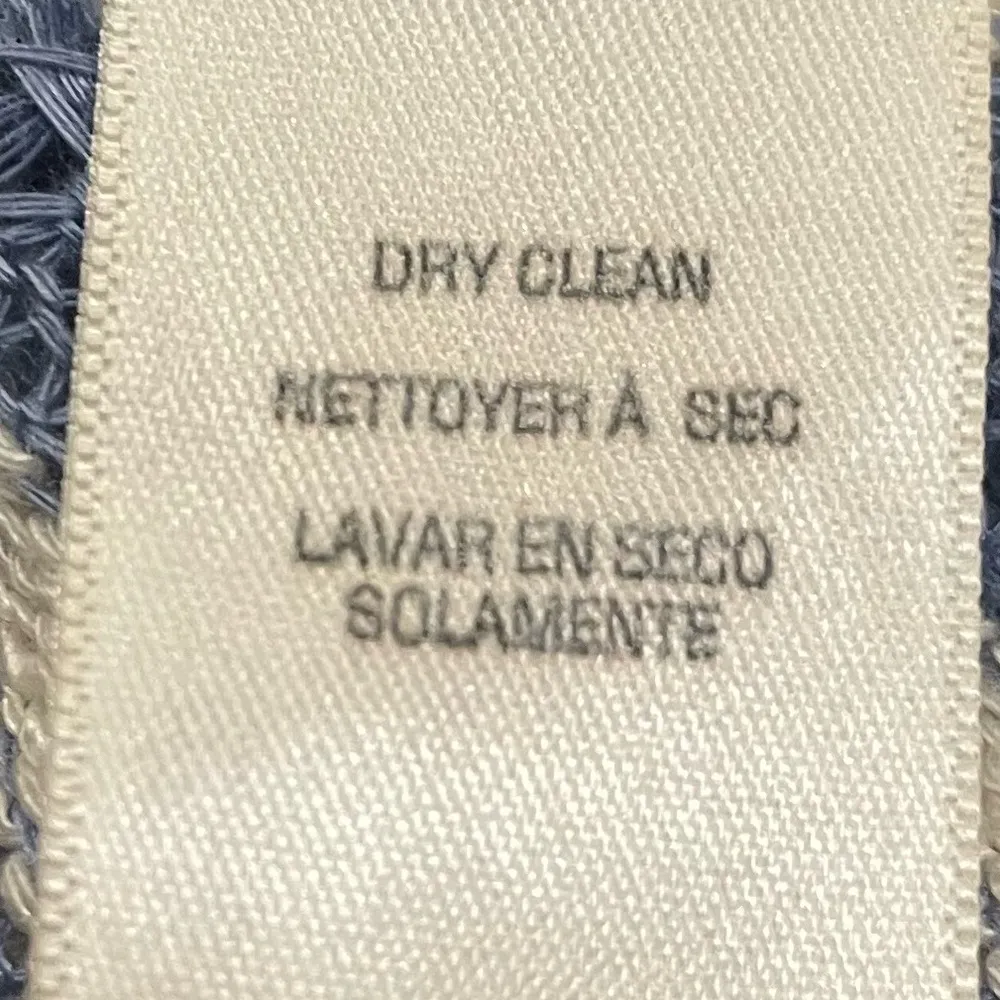 blue and white striped long sleeve thick top / L / Excellent condition - Image 11