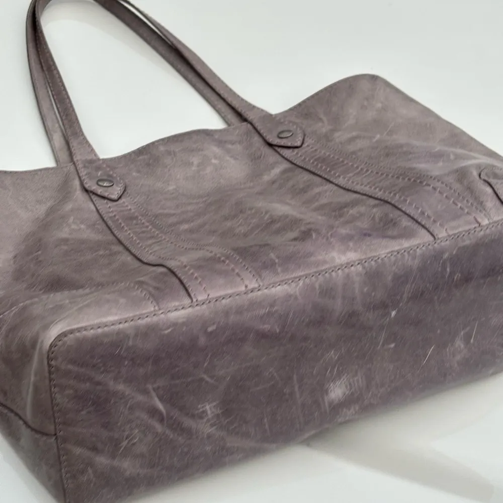Frye Charcoal Leather Tote - Image 8