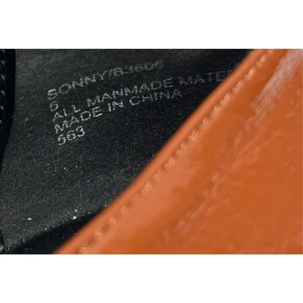 Blondo Loafers‎ Womens Size 5 Brown Slip On Waterproof Block Heel Chain Detail - Image 8