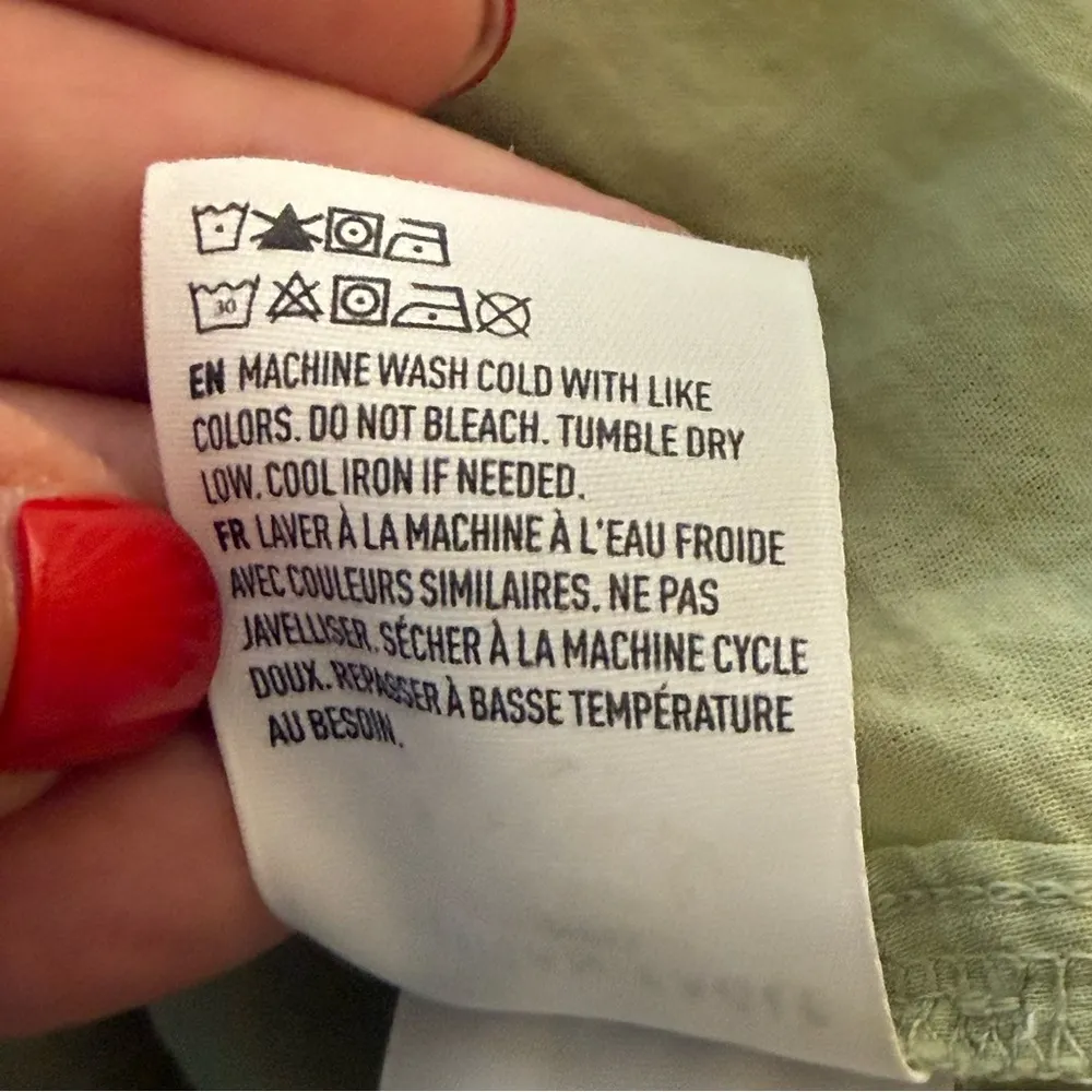 American Eagle AE Tiered‎ Green Floral Mini Dress Small Cottagecore Fairy Boho - Image 12