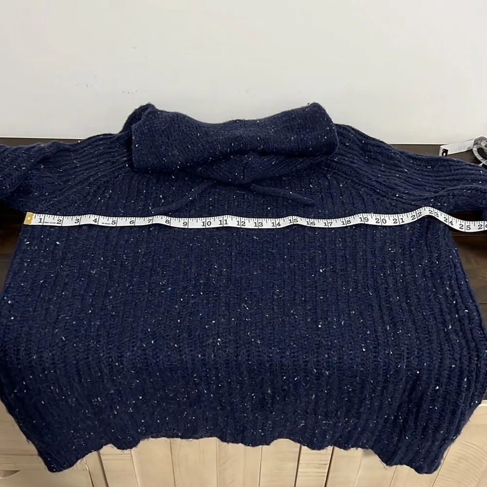 AERIE Sweater with Hood Blue Size Small - Image 8