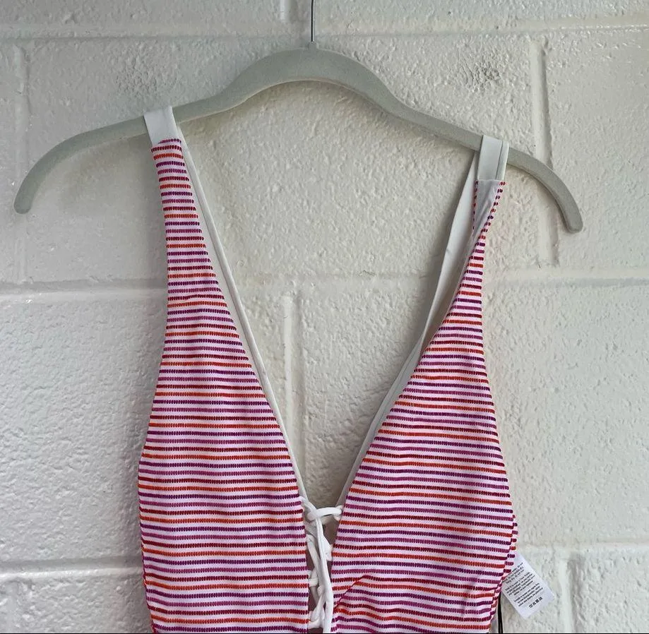 NEW Onia Anthropologie Iona One-Piece Swimsuit Striped - Image 4