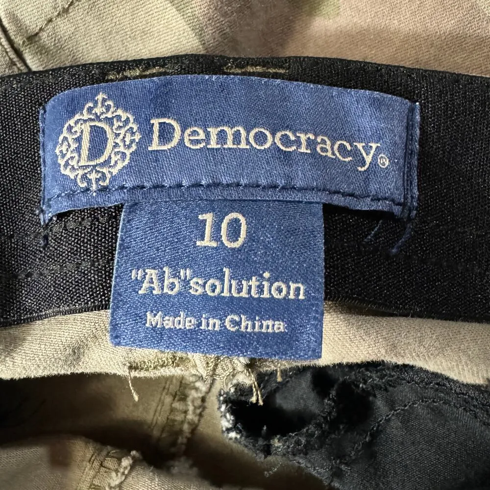 Democracy SZ 10 “Ab”solution Jeans Stretch Camo Cargo Pockets Mid-Rise ZIp-Fly - Image 8