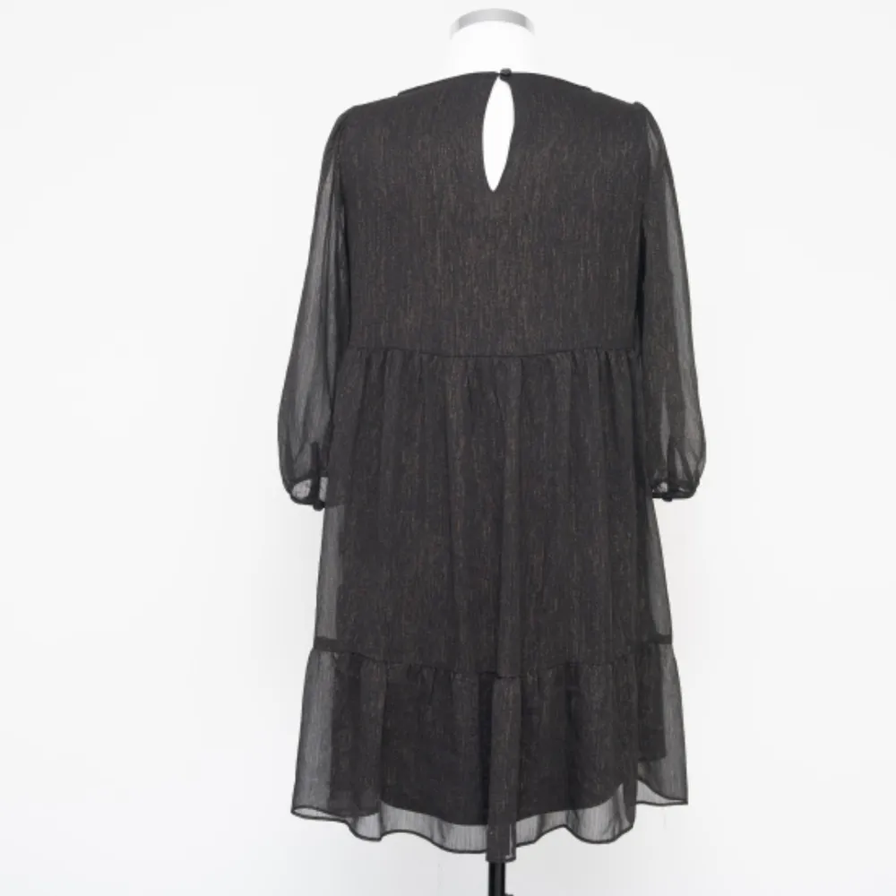 Calvin Klein. Sheer Empire Waist Mini Dress. - Image 3