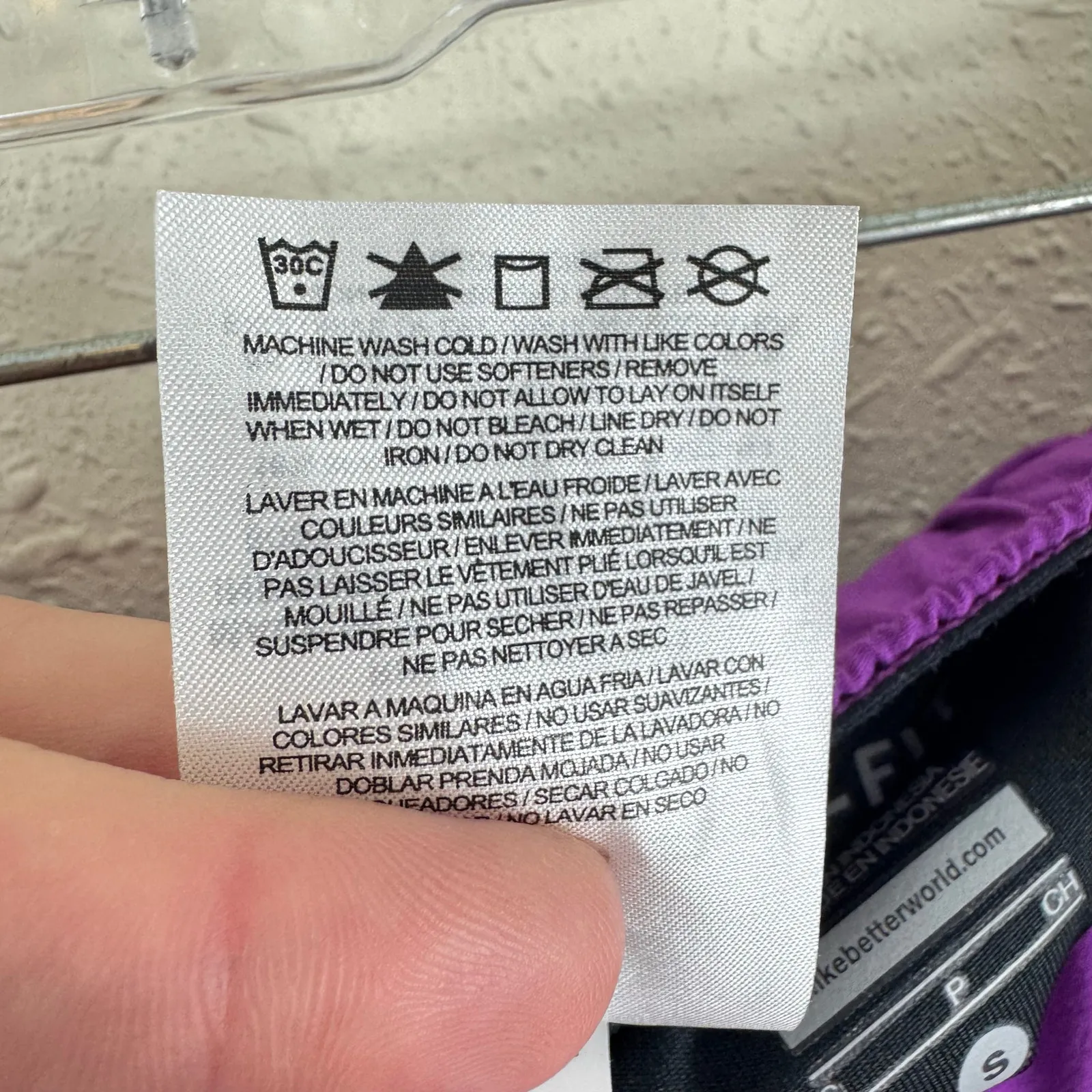 Nike Purple Elastic Waist Lightweight Athletic Short Black Bike Shorts Under S - Image 6