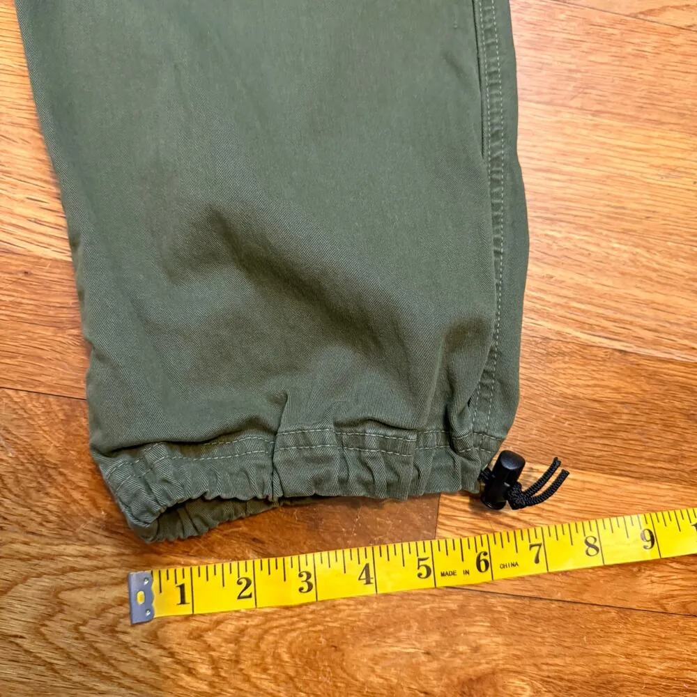 ASKKNY Women 25 Army Green Parachute Pant Cargo Pockets Military Baggy Retro Y2K - Image 5