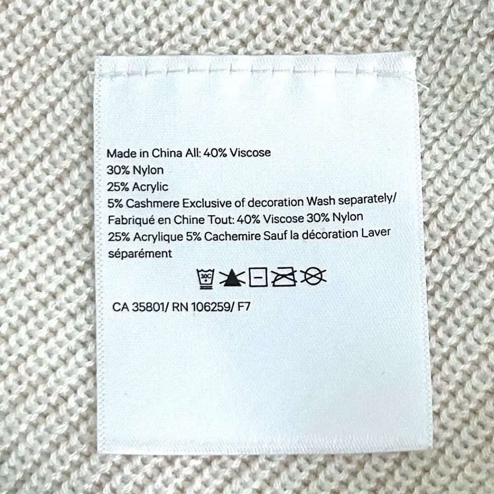 Lululemon Cashlu™ Knit Textured Wrap Heathered White Opal One Size - Image 7