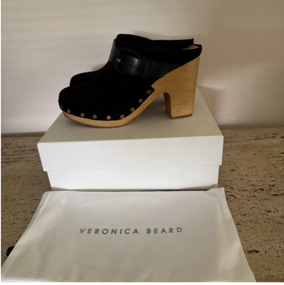 NWOB Veronica Beard Dacey Womens Suede Slip On Clogs. MSRP $400. Size 10M - Image 4