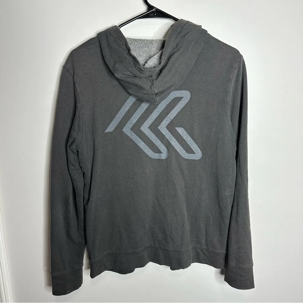 Women’s Marine Layer Size Large Grey Full Zip Hoodie Sweatshirt - Image 3