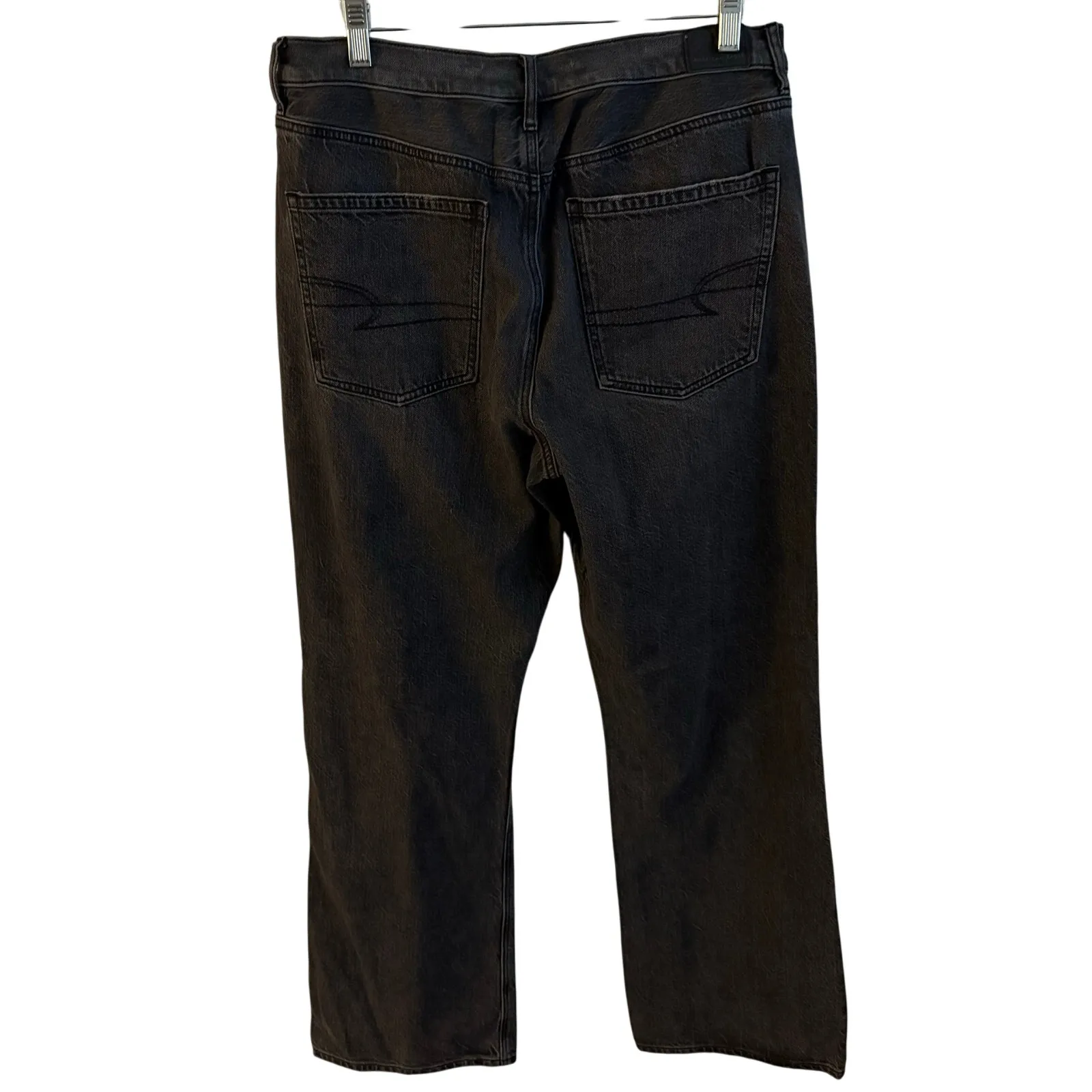 American Eagle AE ‘90s Bootcut Jean 12 Regular Women’s Black Wash 3879 - Image 3