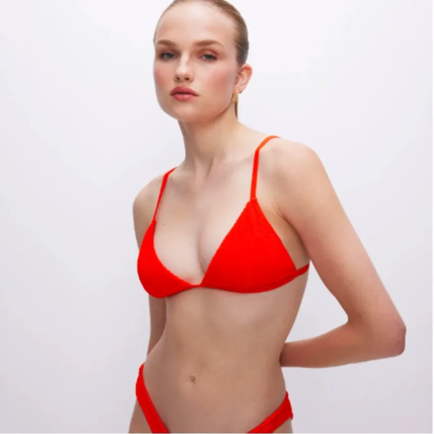 Good American‎ Always Fits Perfect Fit Bikini Top Bright Poppy Red 4 / XL - Image 3