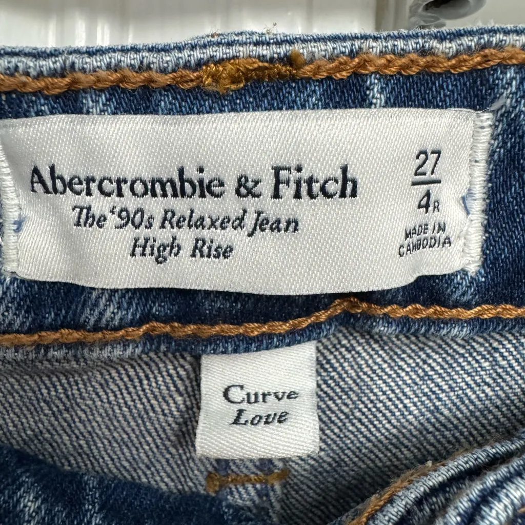 Abercrombie & Fitch The 90’s Relaxed Jean High Rise Jean- Curve Love - Image 4