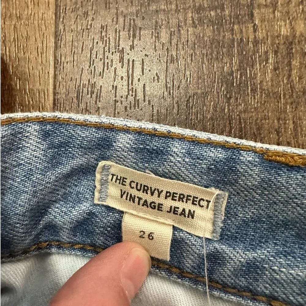 Madewell Curvy Perfect Vintage Jean in Fitzgerald Wash Size 26 - Image 10