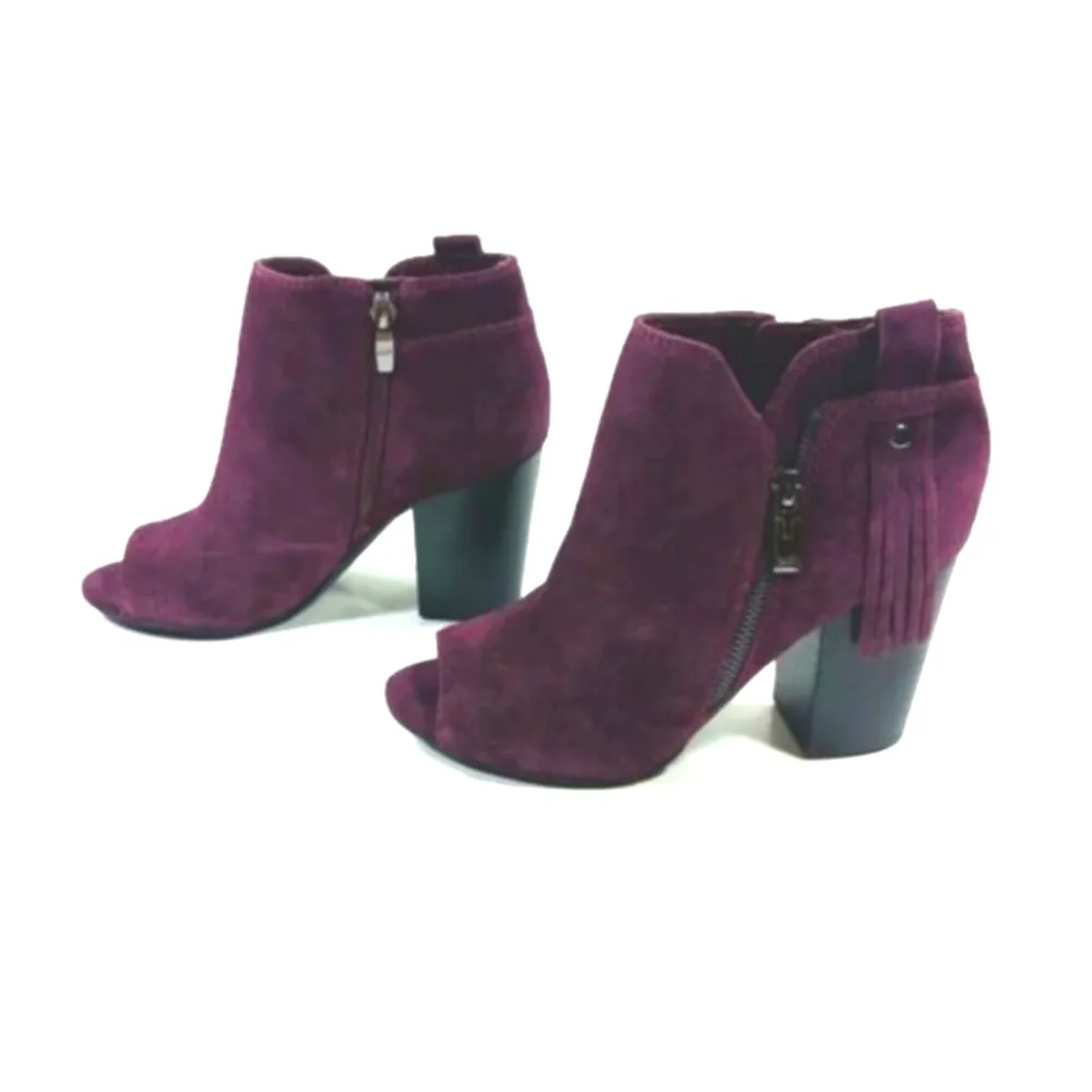 Marc Fisher Open Toe Suede Ankle Booties EUC Size 7M     FS1816 - Image 2