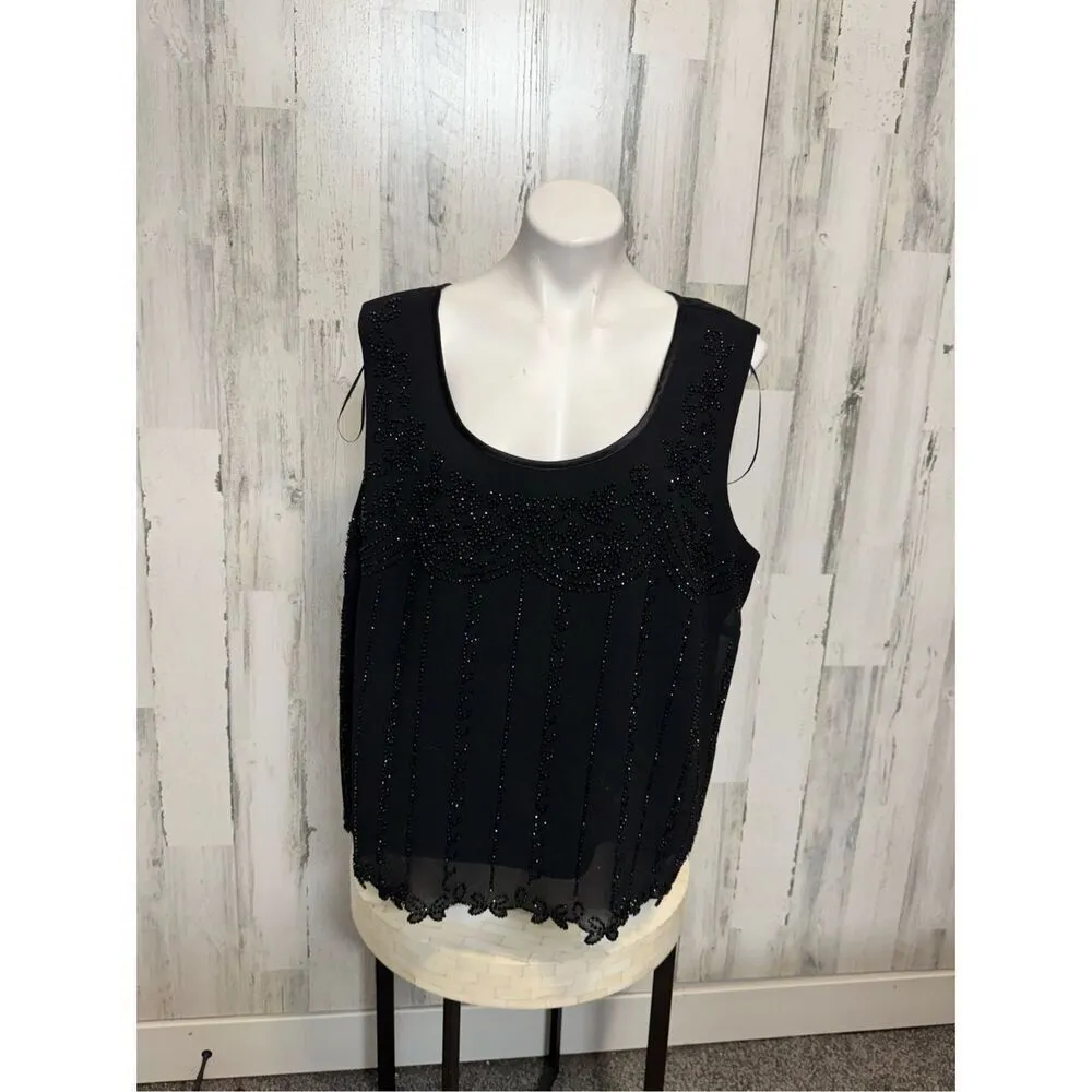 R & M Richards R&M Richard’s black blouse size 24 - Image 2