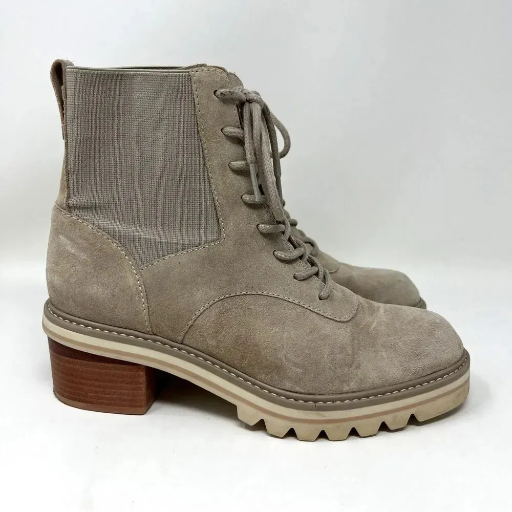 Bernardo Salerno‎ Clay Premium Split Suede Lace Up Combat Boots Women’s Size 8M - Image 3