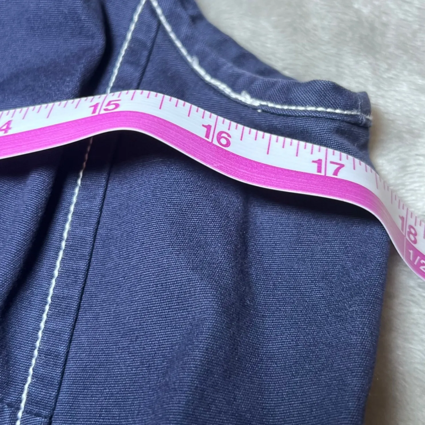 Isaac Mizrahi for Target Dress Womens Small Blue Sleeveless Button Up Collar - Image 15