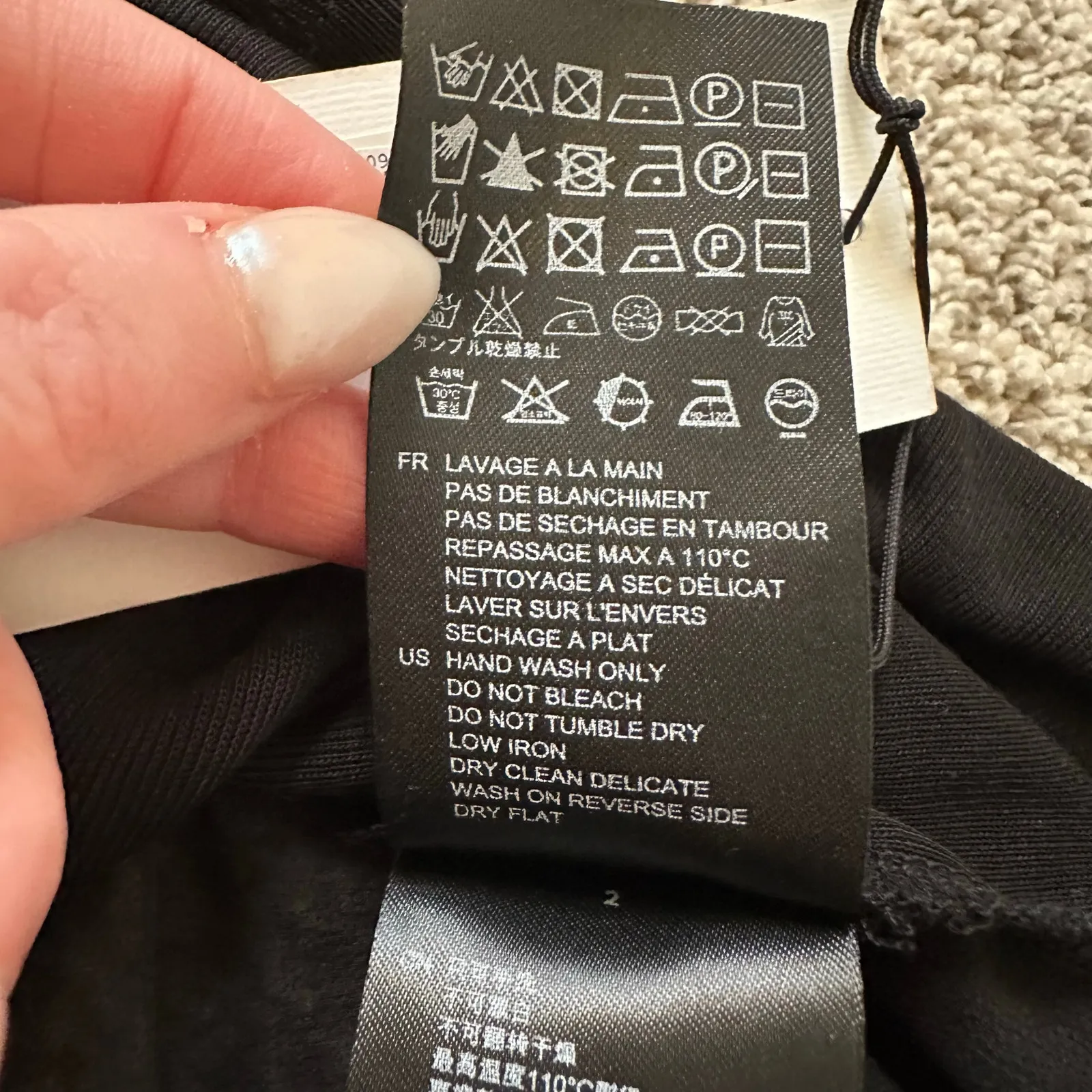 Sandro Paris black semi-sheer open back top size 2 NWT - Image 8