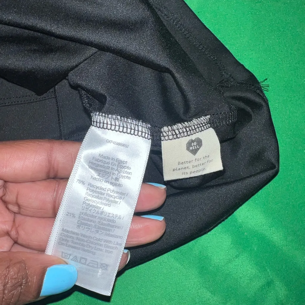 Madewell Flex Fitness Black Mini Halter Active Dress size XXS Shorts Underneath - Image 11