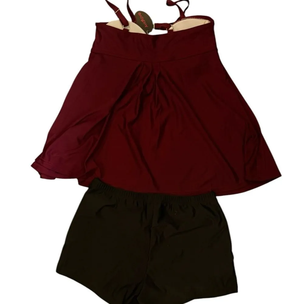 ROVE Purple Ruched Bustier Bikini Top - Image 6