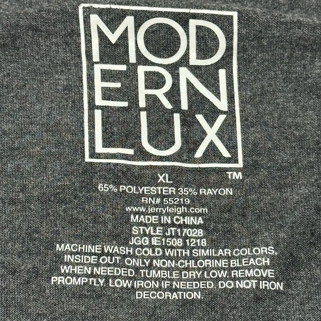 Modern Lux Charcoal Tee with Positive Message - Image 2