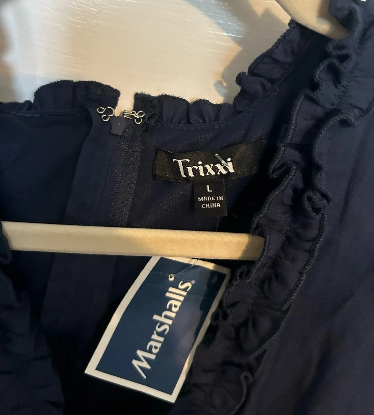 Long sleeve blue dress Size L - Image 2