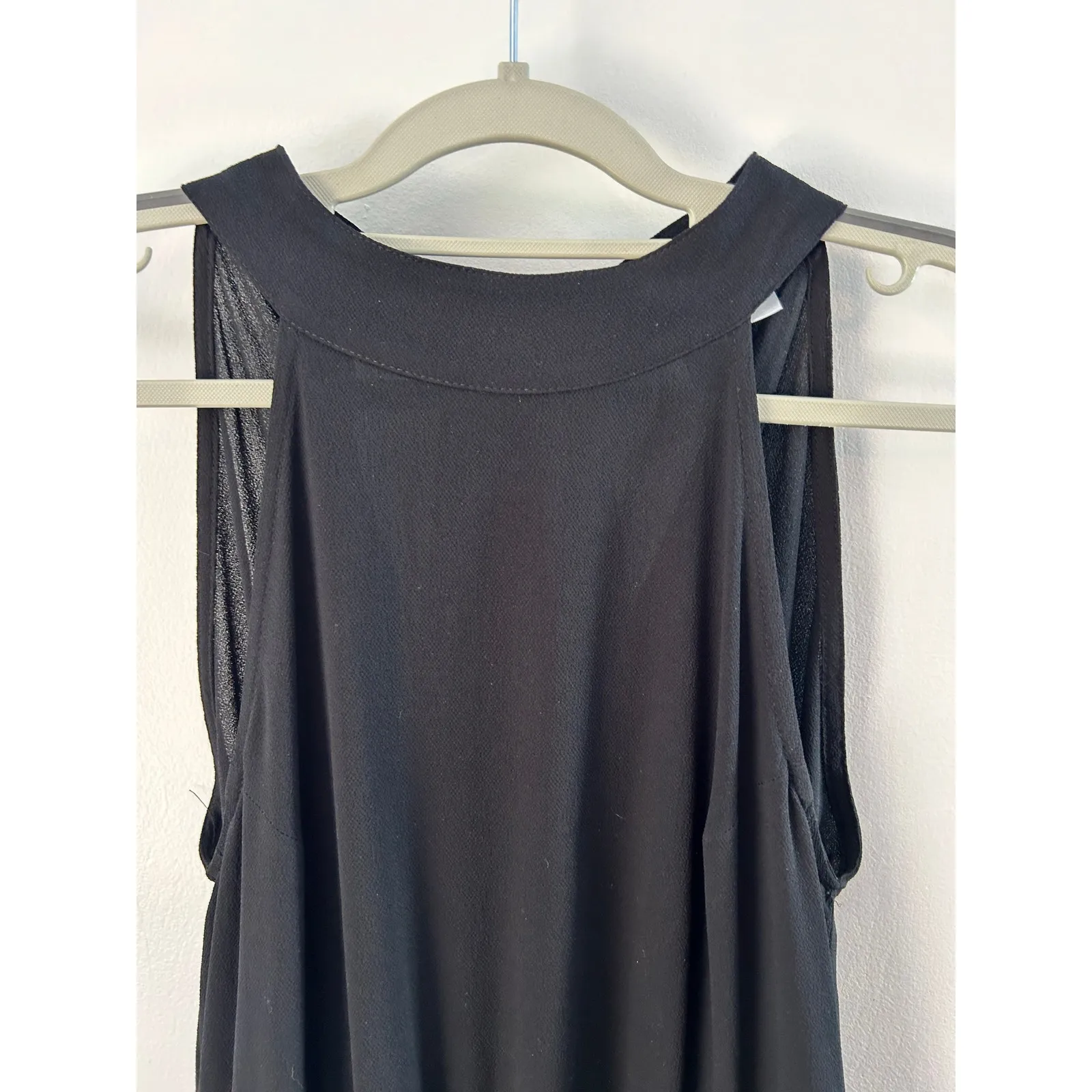 Uncle Frank Jumpsuit Medium Black Halter Style Wide Leg Cropped Country Club - Image 2