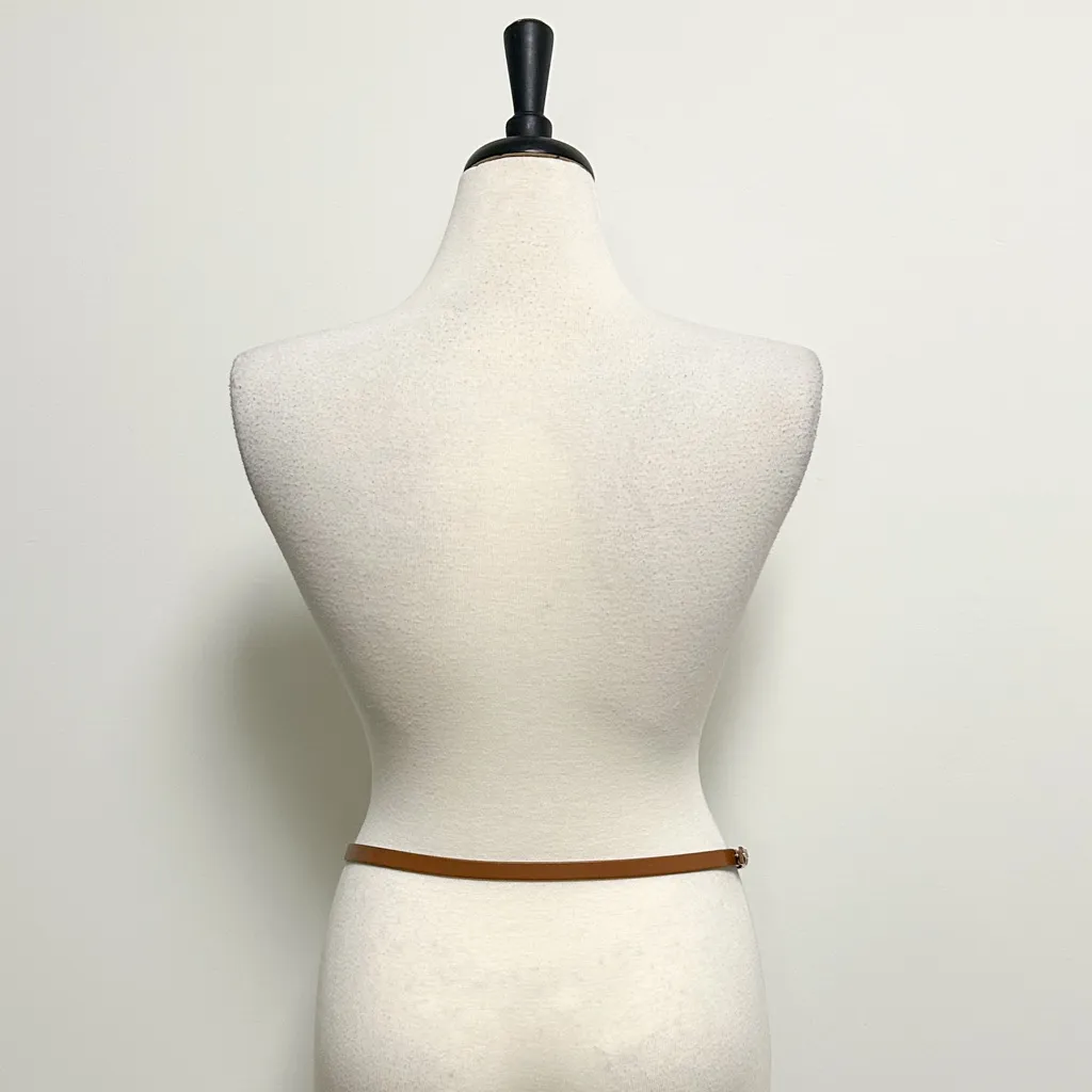 Michael Kors Brown Signature Monogram Chain Zipper Faux Leather Belt Bag Medium - Image 6