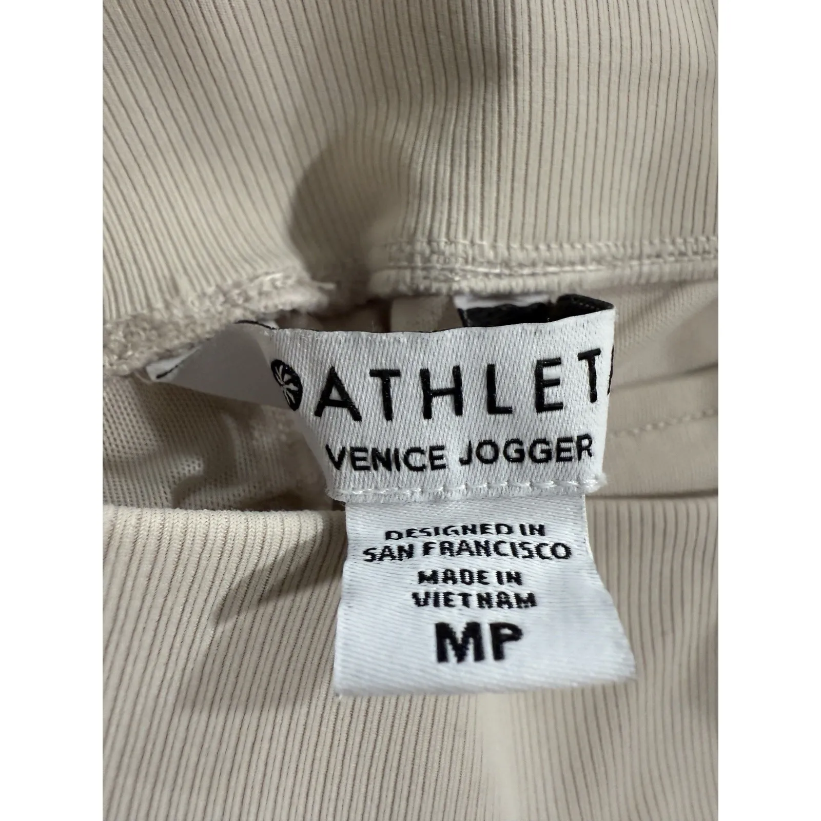 Athleta Cream‎ Venice Jogger Pants Large - Image 4