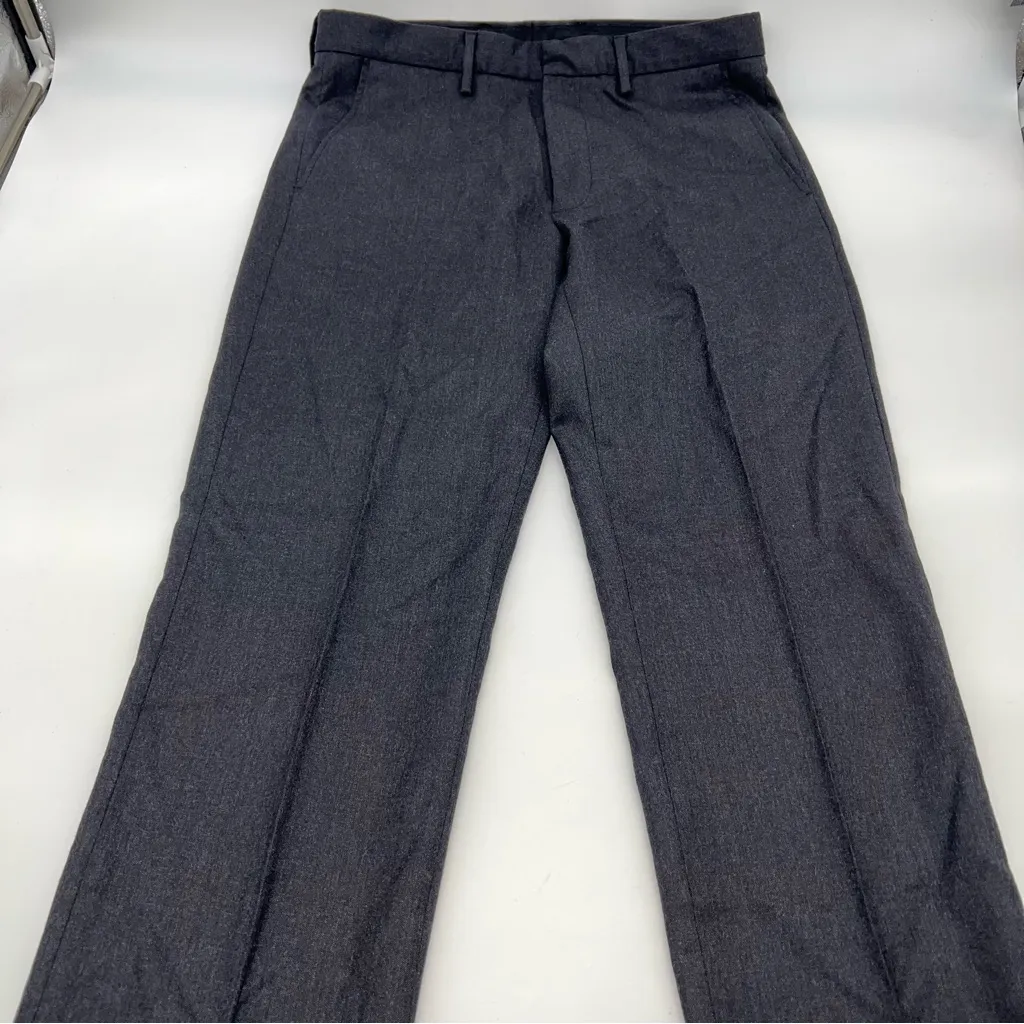 J. Crew Men’s Charcoal Gray Flat Front Tapered Leg Dress Trousers W31/L32 - Image 4