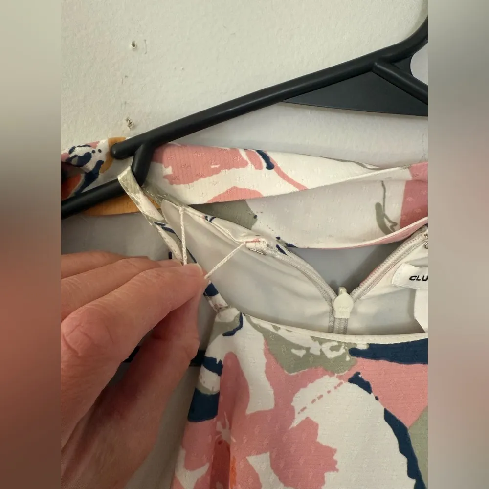 Club Monaco Scharpettah Tie Dress Floral Print Halter Dress Multi Color Size 4 - Image 5