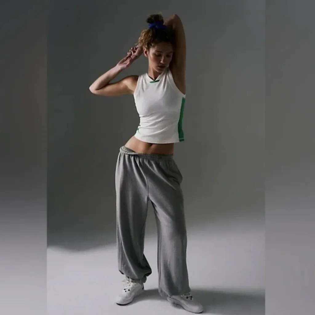 NWOT Free People  MOVEMENT Powerwalk Tank Green & White - Image 3