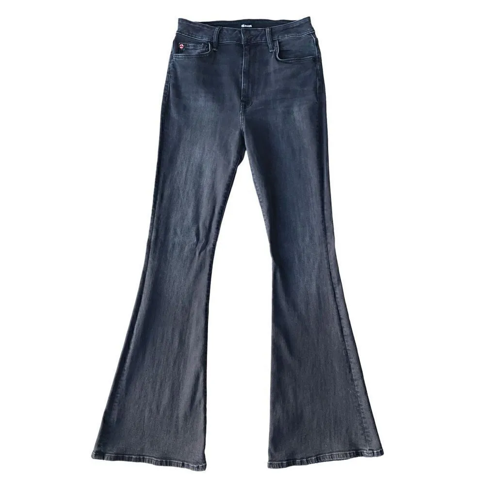 Hudson Black Heidi Rogue High-Rise Flare Nebula Jeans - Image 8