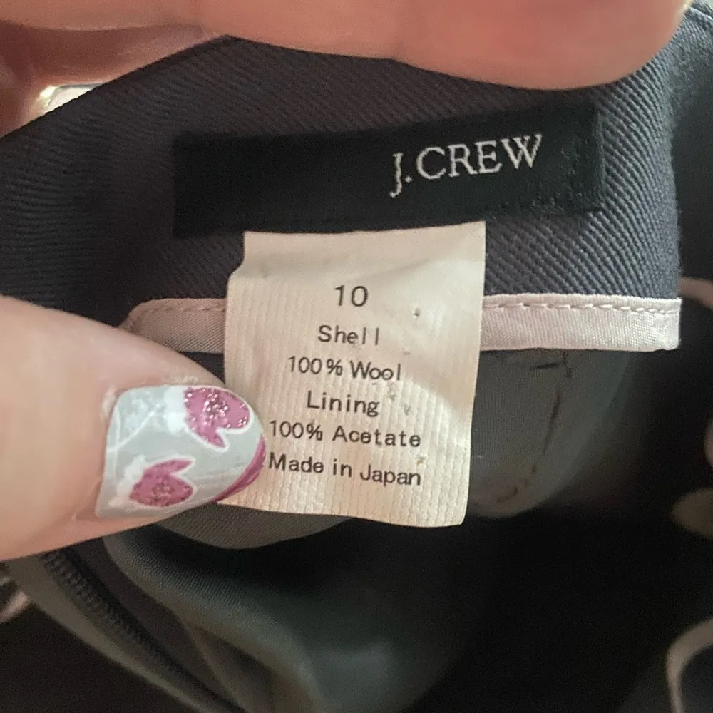 J Crew Pencil Skirt 100% Wool Suit Lined Career Office Womens 10 - Image 7