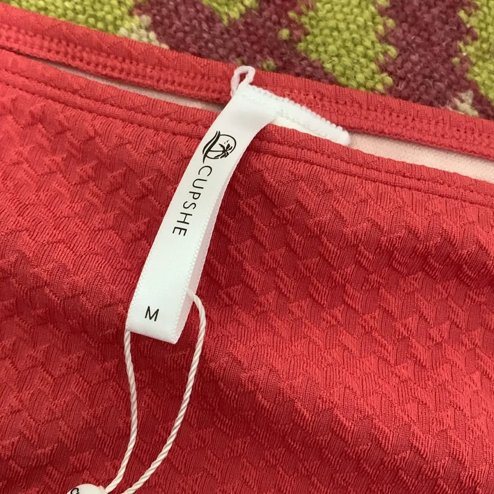 New!  Baltic Sea Sailing Pleated Ring Bandeau & Cheeky High Leg Bikini (M) - Image 9