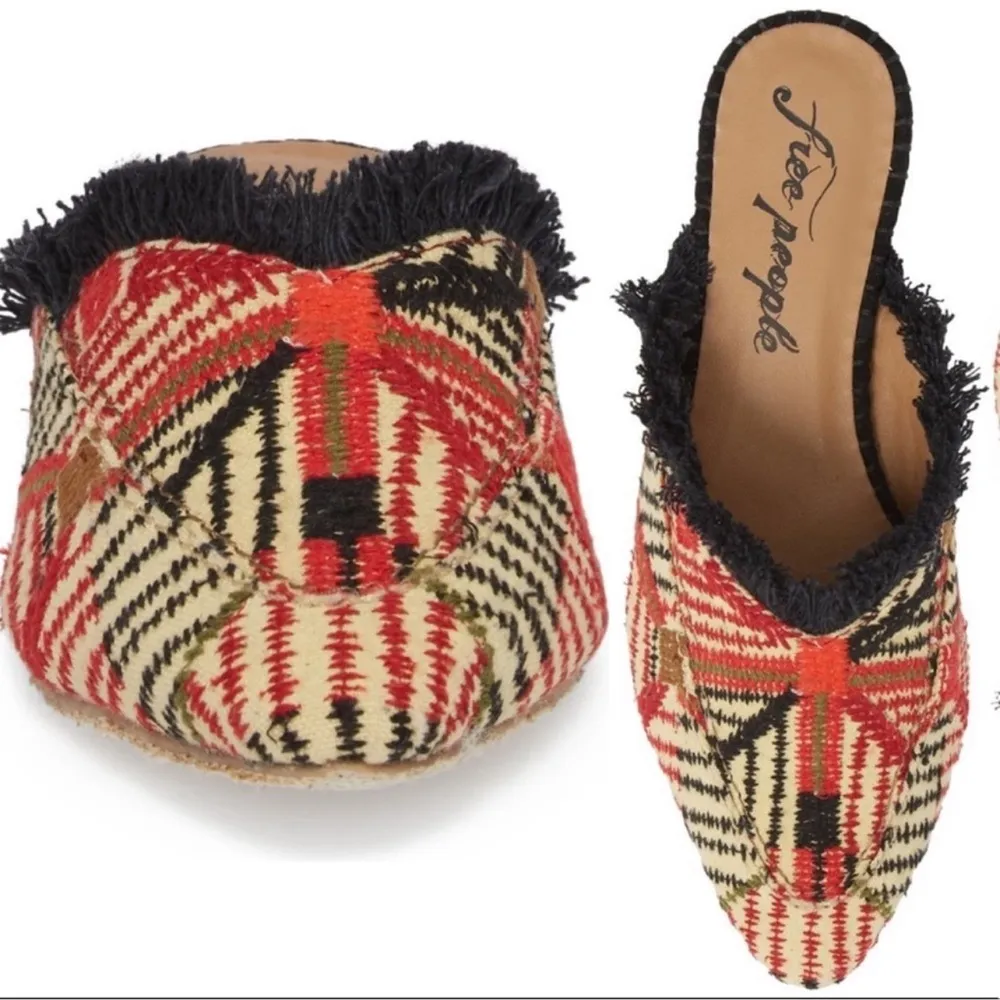 Free People Newport Fringe Pointed-Toe Mules - Image 2