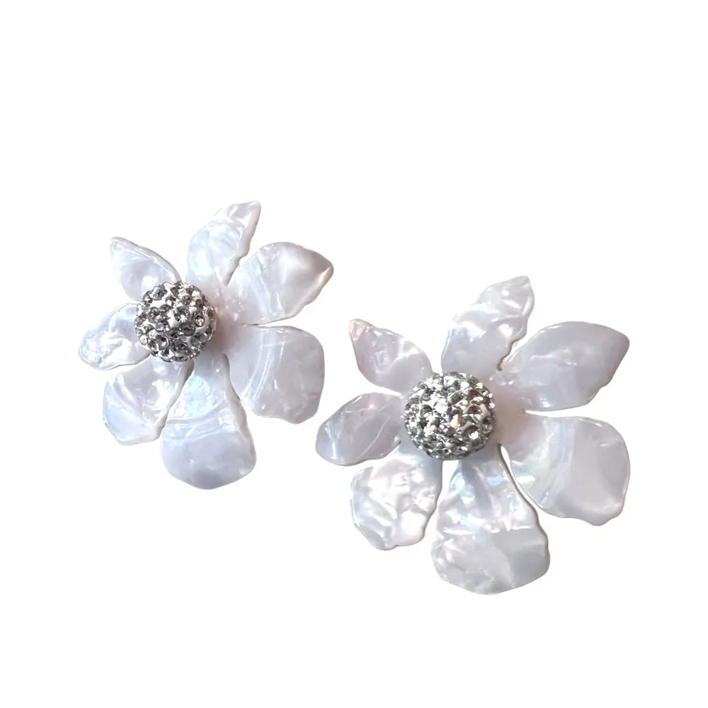 NWT KELE SADOUGHI Wallflower Button Post Earrings - Image 4