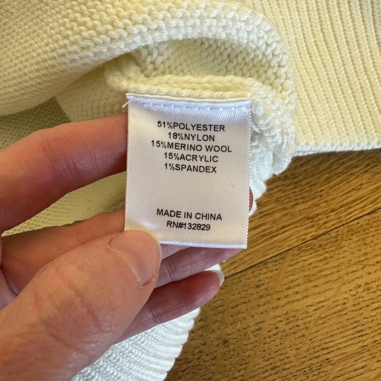 L'Academie - Caledon Boxy Fairisle Turtleneck Sweater in White and Black - Image 3