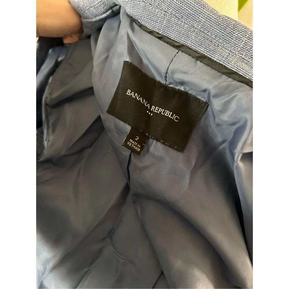 Banana republic blue blaze size 2 cotton - Image 3