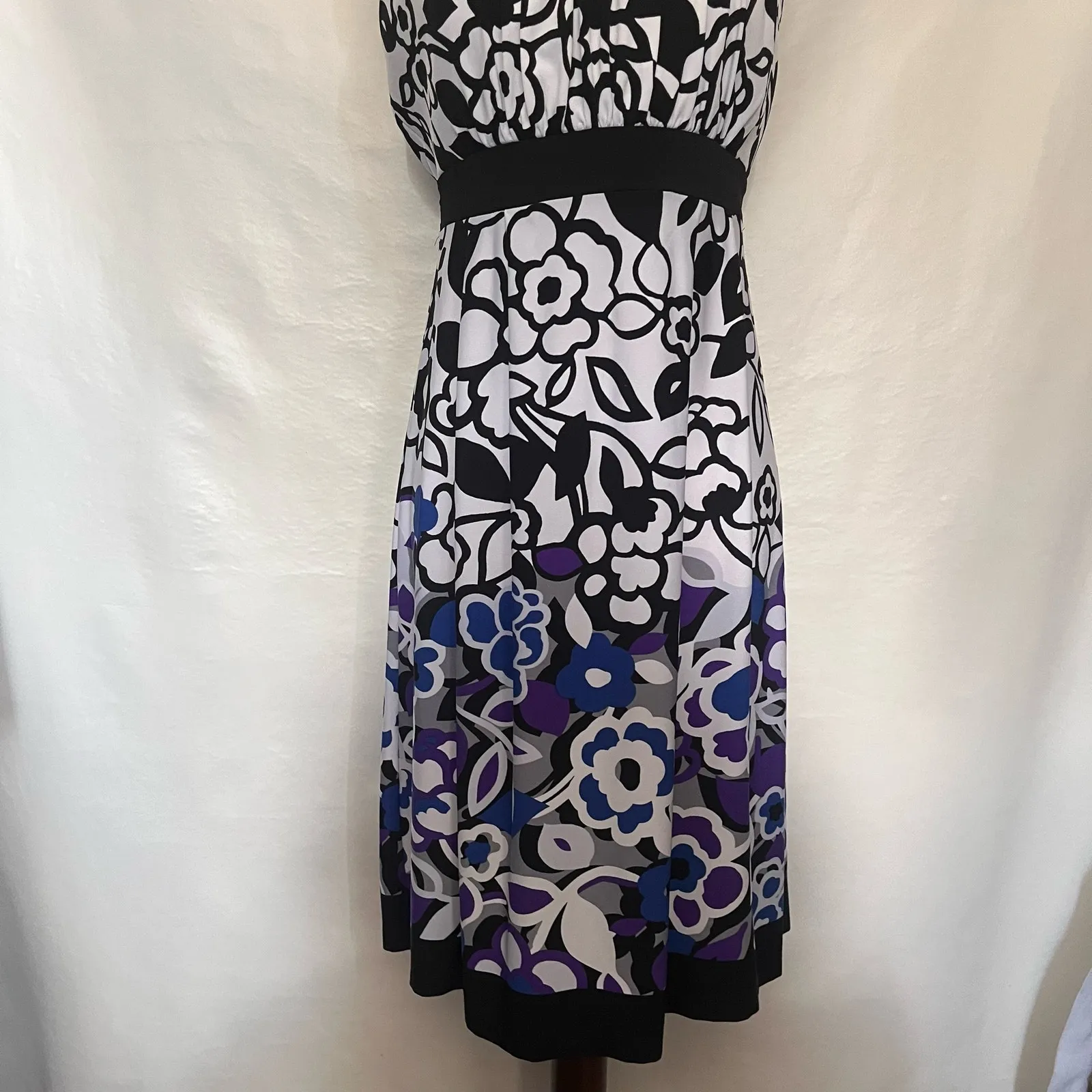 Y2K Enfocus Studio Empire Waist Dress Sz 14 Indie Sleaze Retro Tie Back Cocktail - Image 4