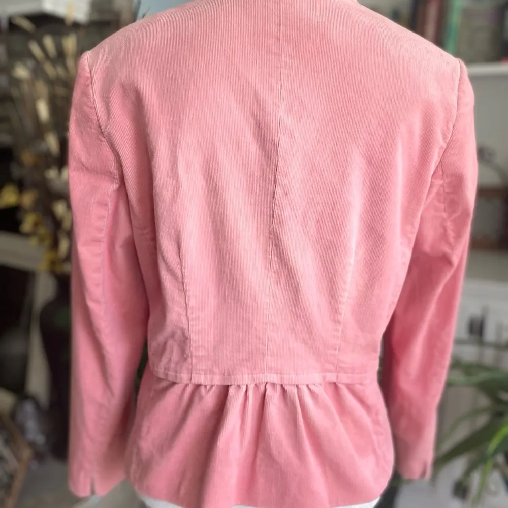 Talbots Pink Corduroy Fitted Blazer - Image 3