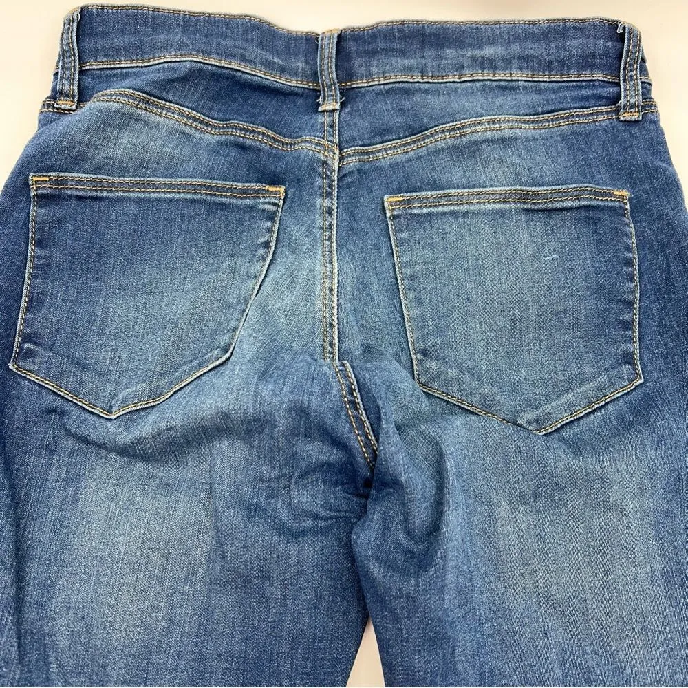 TopShop Women's Moto Leigh Skinny Leg Mid Rise Dark Wash Size W26 to Fit L32 - Image 9