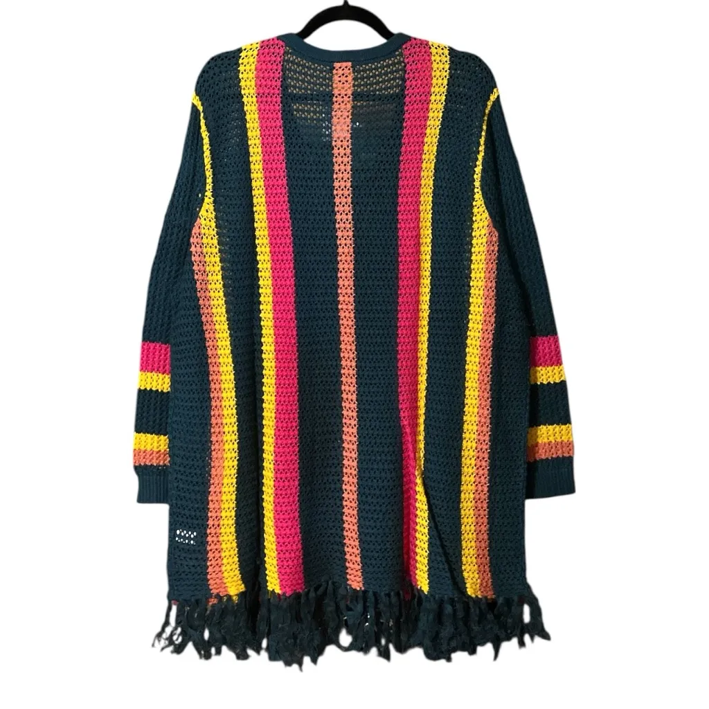 Size 1: Torrid Multicolor Open Stitch Pullover Sweater - Image 2