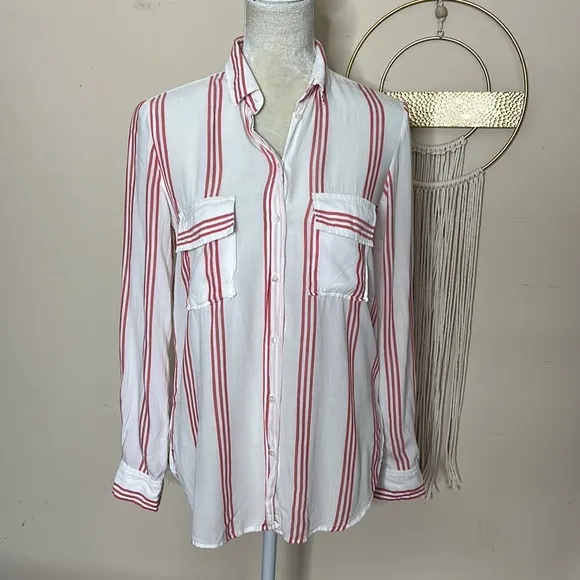 Zara • striped lightweight long sleeve - Image 5